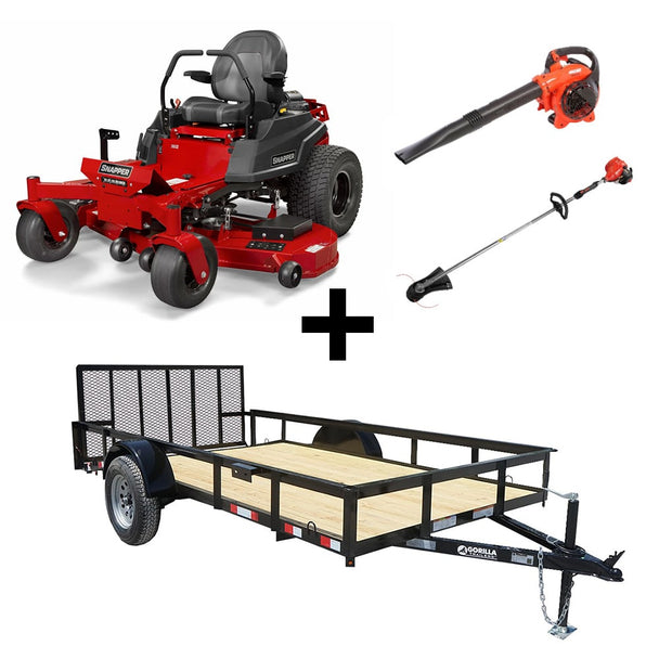 Snapper 2691817 61" Zero Turn Mower 6.4x12 Utility Echo Handhelds Package