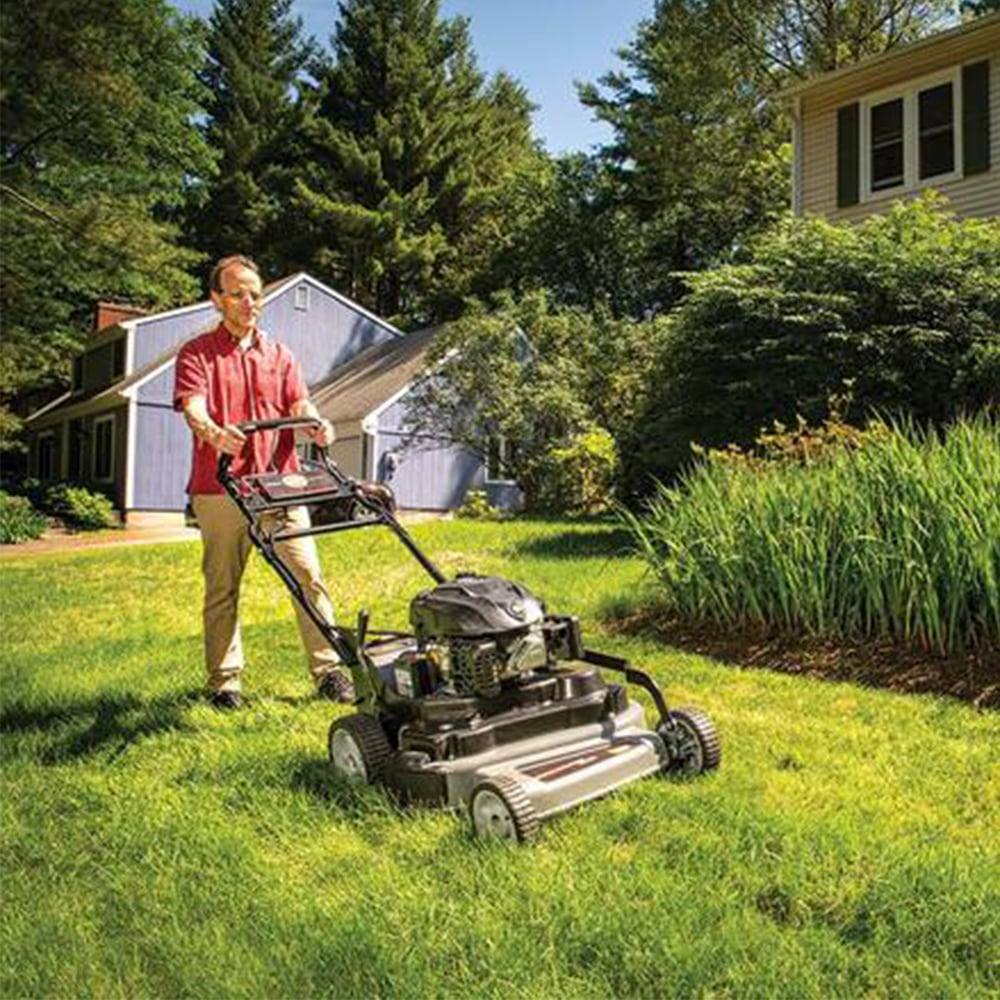 DR Power WM13026DEN 26" Self Propelled Lawn Mower Front Right View
