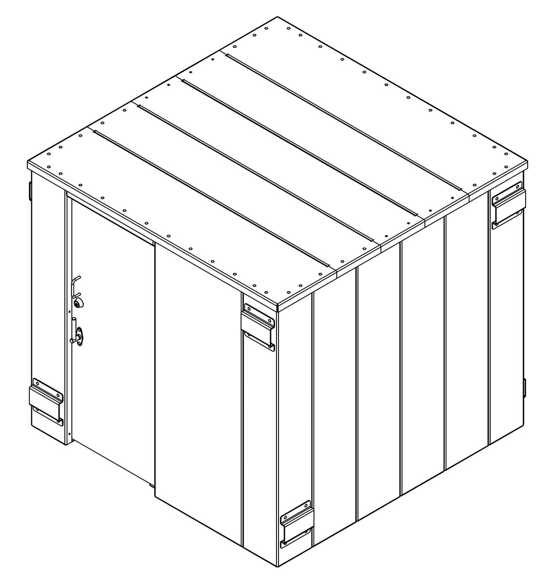 SR84X084G ESP Safety Shelter 84" x 84"- 14 Person 3