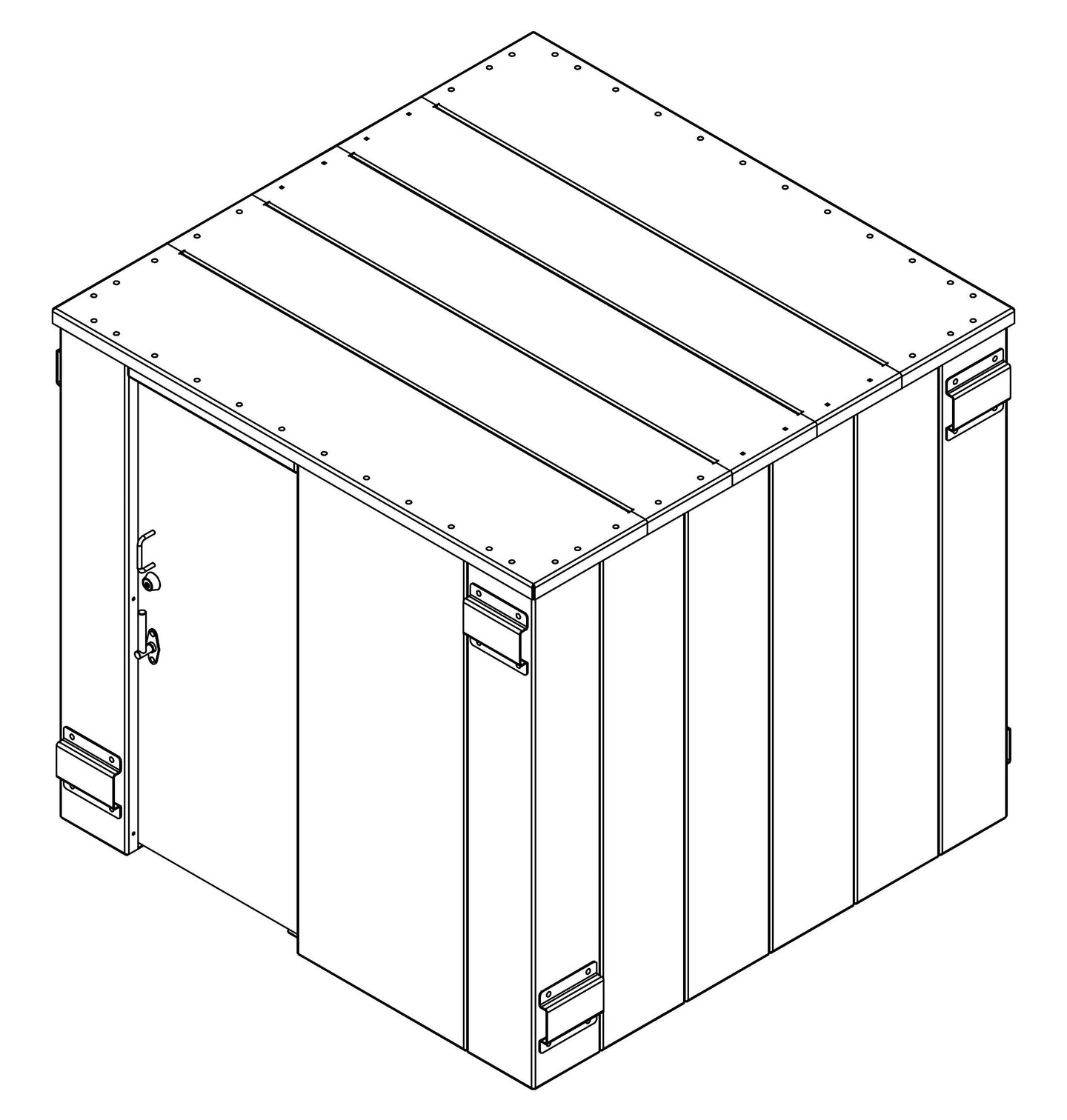 SR84X084G ESP Safety Shelter 84" x 84"- 14 Person 3