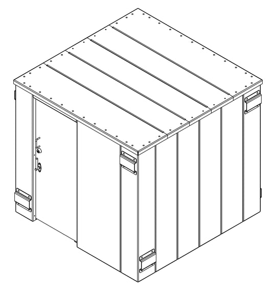 SR84X084G ESP Safety Shelter 84" x 84"- 14 Person 3