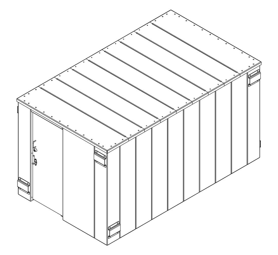 SR84X144G ESP Safety Shelter 84" x 144"- 25 Person Private / 15 Person Business