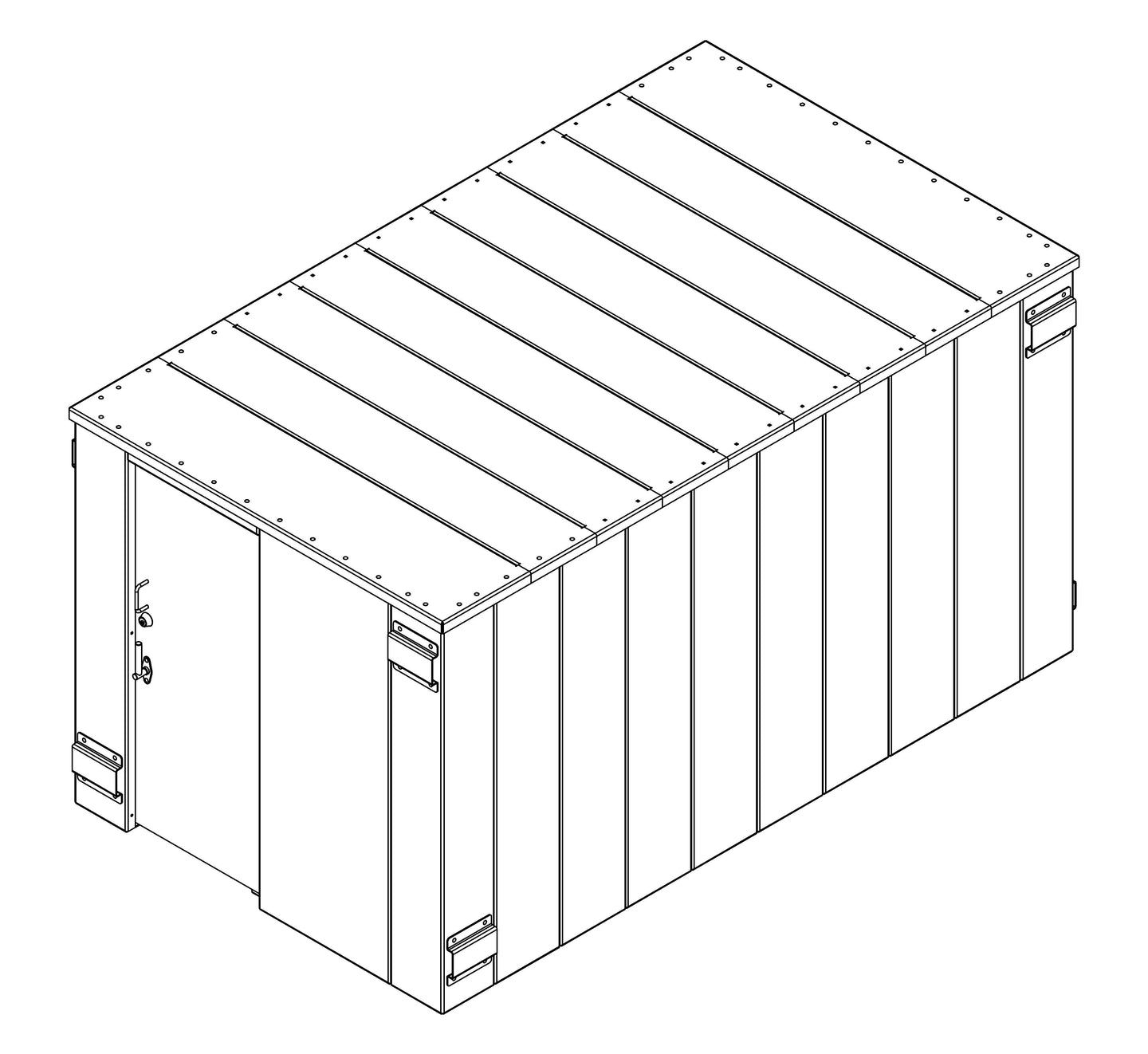 SR84X144G ESP Safety Shelter 84" x 144"- 25 Person Private / 15 Person Business