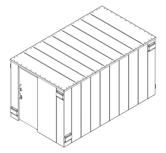 SR84X144G ESP Safety Shelter 84" x 144"- 25 Person Private / 15 Person Business