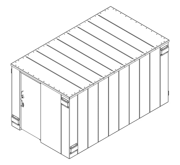 SR84X144G ESP Safety Shelter 84" x 144"- 25 Person Private / 15 Person Business