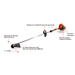 Echo SRM-2320T 17" Straight String Trimmer 21.2cc