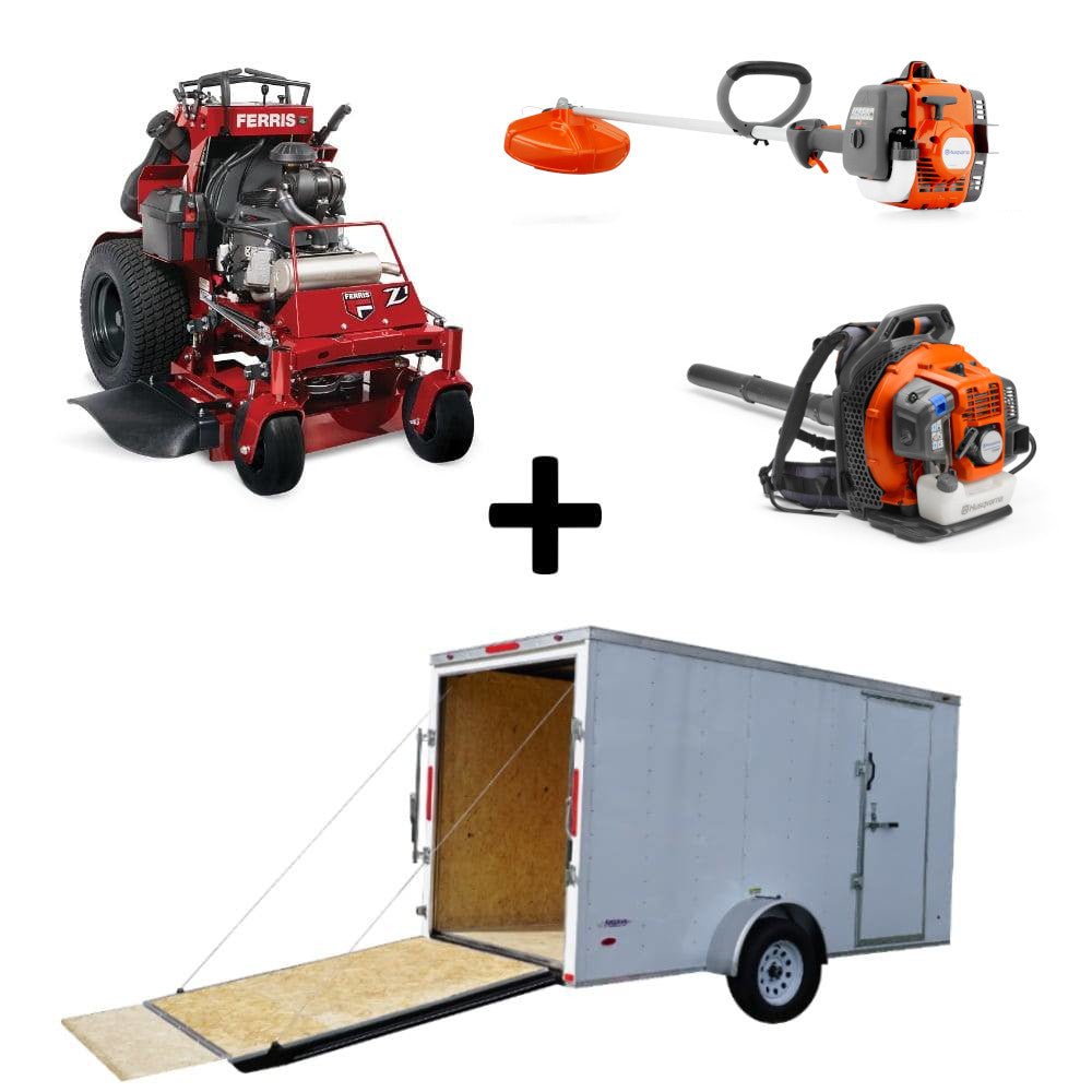 Ferris 5901941 SRSZ1 36" Stand - On Mower Enclosed Trailer Handheld Package - SLE Equipment - 1