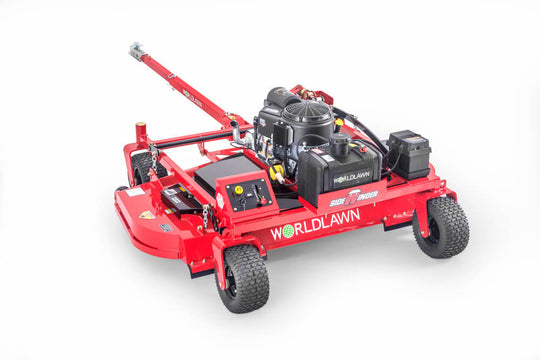 WorldLawn WYT72CT724RD 72" Sidewinder Pull Behind Mower