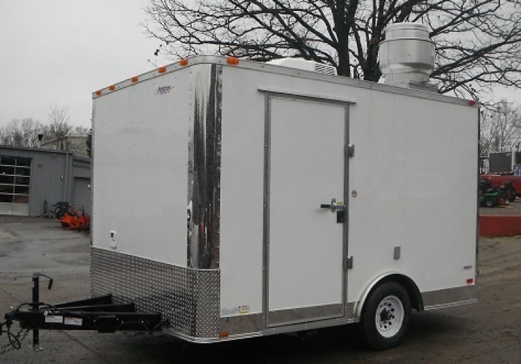 Concession Trailer 8.5'x12' White - Event Food Vending Catering