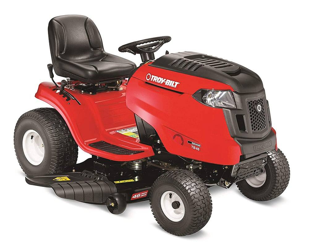 Troy-Bilt TB46 Auto Tractor 46" Deck 19 HP Briggs Engine Front Right