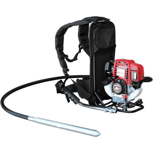 Tomahawk TBP - VIB+TVW10 - P 1.6HP Honda Concrete Vibrator w/ 10ft Flex Shaft Cable Whip Backpack - SLE Equipment - 1