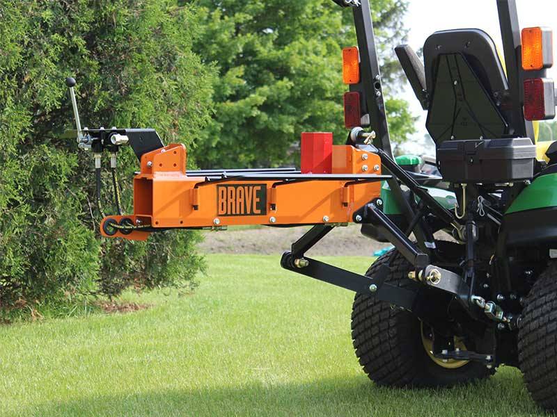 Brave Dual Split 3 point Tractor Mount 13 Ton log Splitter