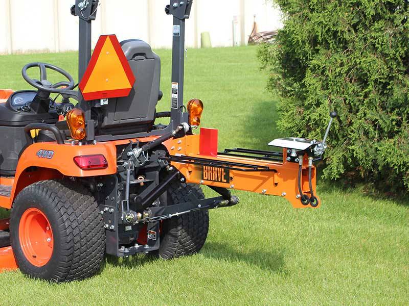 Brave Dual Split 3 point Tractor Mount 13 Ton log Splitter