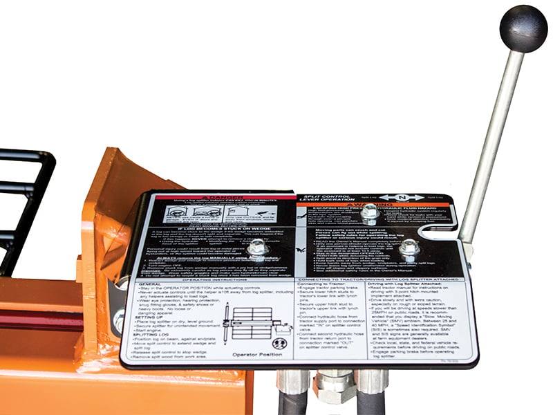 Brave Dual Split 3 Point Tractor Mount 20 Ton Splitter