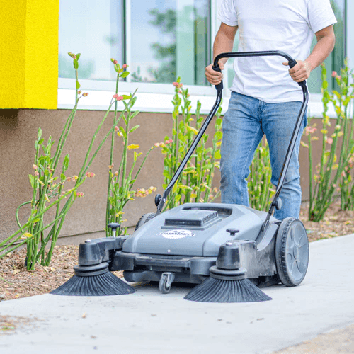 Tomahawk TOS38 38" Push Sweeper with Tripe Power Brooms