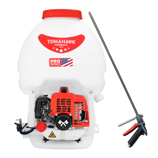 Tomahawk TPS25 + IR28 Gas Backpack Sprayer and 28" Irrigation Rod