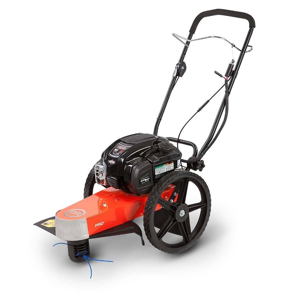 DR Power TR45072BEN 163cc Briggs Electric Start Trimmer Mower Front Right View