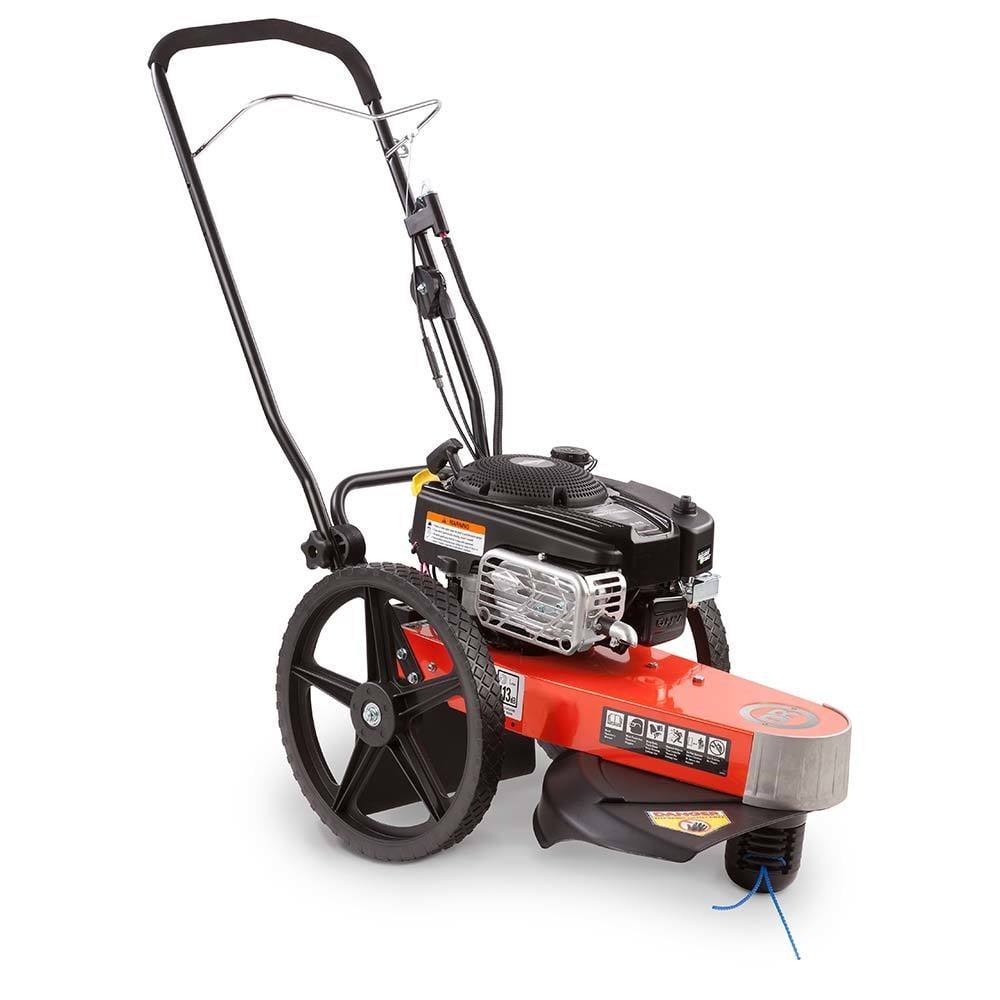 DR Power TR45187BEN Briggs and Stratton 190cc Trimmer Mower Front Right View