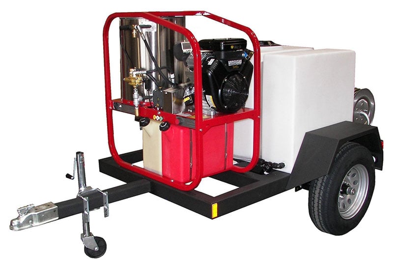 Hot2Go Gas Hot Washer Pressure Washer Trailer Package