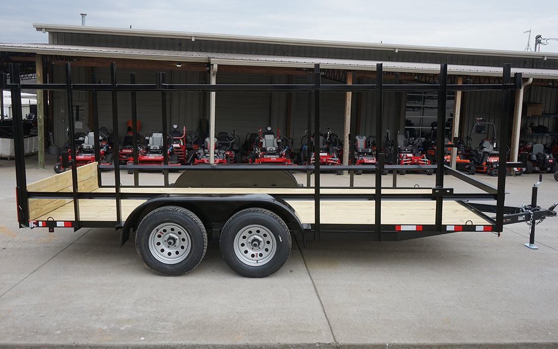 Powder Coated 6.4x14 Ladder Rack Trailer