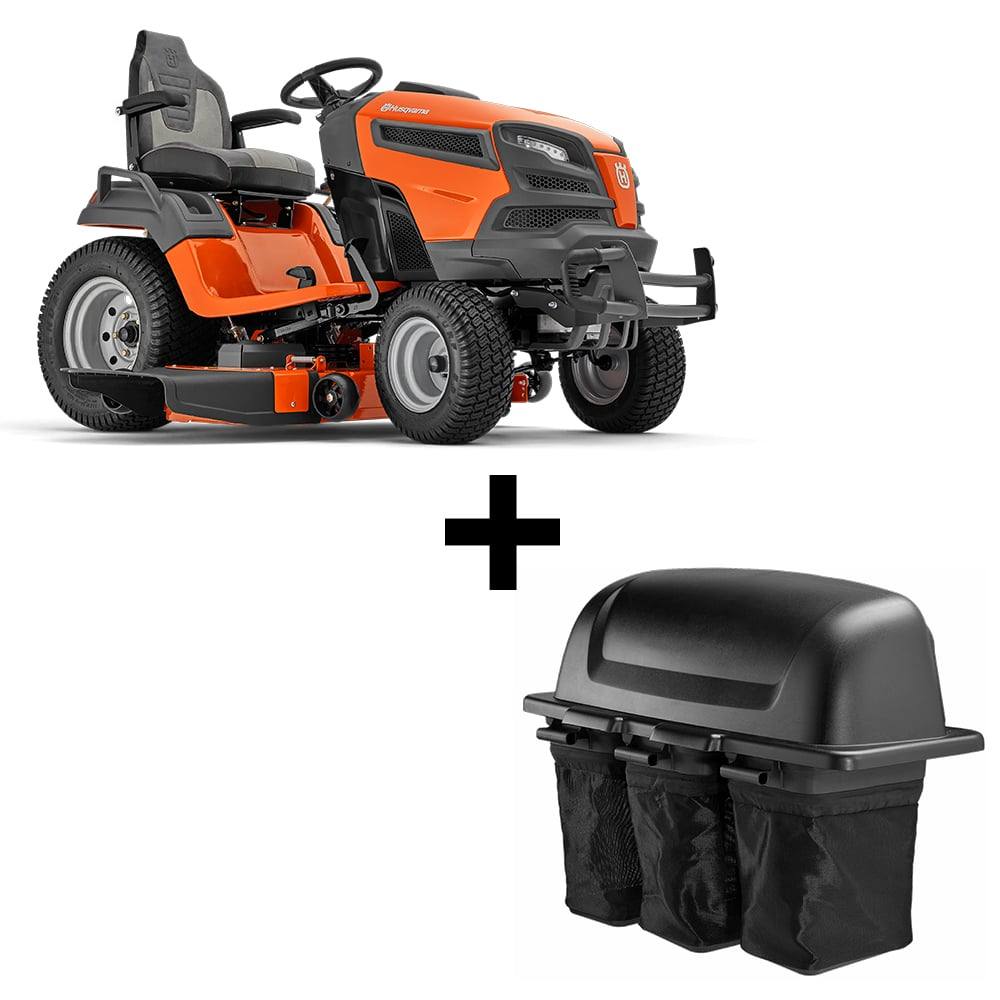 Husqvarna TS 348XD Garden Tractor Bagger