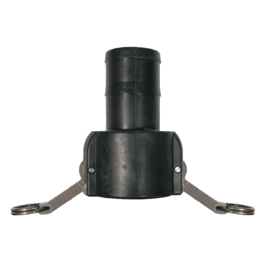 BE 90.722.300 Type C Polypropylene Camlock 3" Male Barb - SLE Equipment - 1