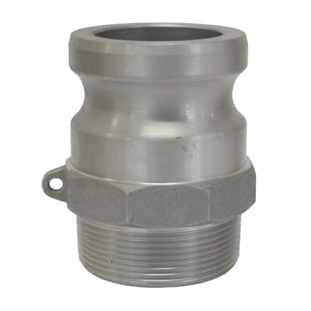 BE 90.395.100 Type F Aluminium Camlock 1" Male Coupler X MPT - SLE Equipment - 1