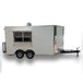 8.5' x 14' White Concession Food Trailer