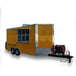 8.5' x 16' Yellow Food Concession Trailer with Appliances