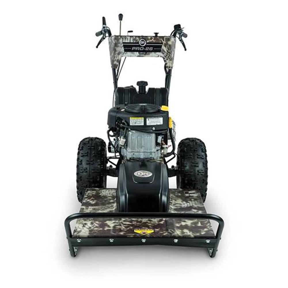 DR Power AT45026BENK 14.5 HP Briggs Walk Behind Field and Brush Mower Front Right View