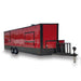 8.5' x 26' Red & Black Porch Style Concession Food Trailer With Appliances