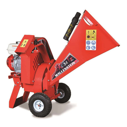 Wallenstein BXC34 Hand Cart Chipper 196cc Honda GX200