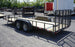 6.4x20 Grey Powder Coated Dovetail Utility Trailer