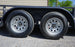 6.4x20 Grey Powder Coated Dovetail Utility Trailer