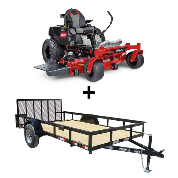 Toro 75316 Titan MyRide 60" Zero Turn Mower Utility Trailer Package Deal