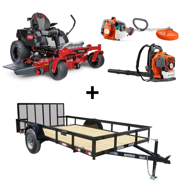 Toro 75316 Titan MyRide 60" Zero Turn Mower Utility Trailer Handheld Package Deal