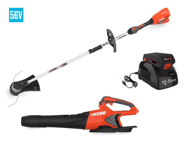 Echo eForce 56V DCP - BVRVS1B Electric String Trimmer and Blower (Battery and Charger Included) - SLE Equipment - 1