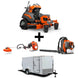Husqvarna V554 Stand - On Mower Fleet Handheld Enclosed Trailer Pack - SLE Equipment - 1