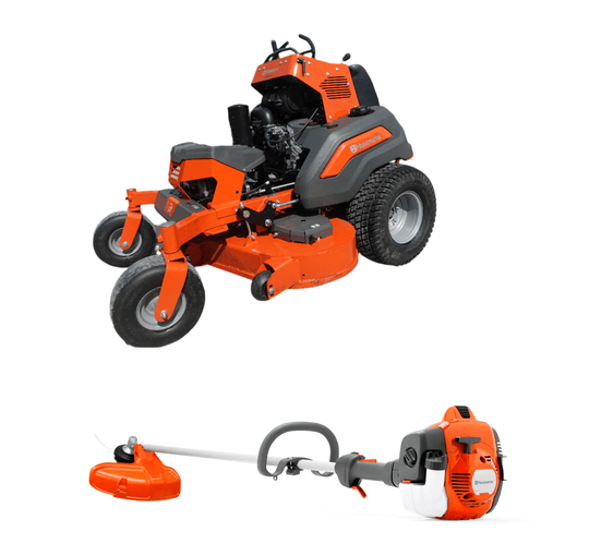 Demo Husqvarna V554 Stand - On Mower 54" 24.5 HP KAW 8.5HRS +Bonus 522L Trimmer - SLE Equipment - 1