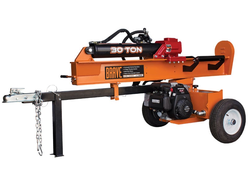 Brave 30 Ton Horizontal / Vertical Log Splitter 189cc Honda