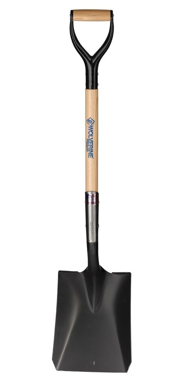 Wolverine WD200 Square Point Shovel 30" Wood Handle