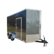 7' x 14' Charcoal Gray Enclosed Trailer 8ft Interior - SLE Equipment - 1