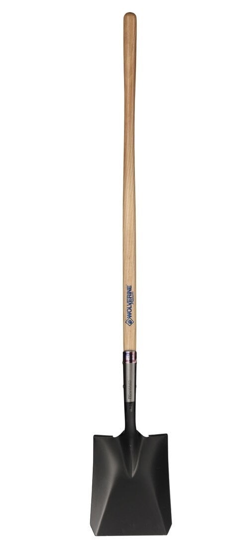 Wolverine WL200 Square Point Shovel 48" Wood Handle