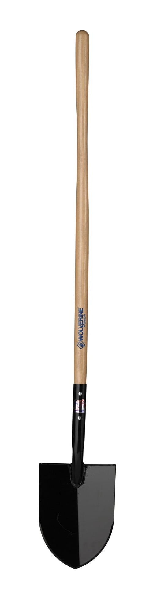 Wolverine WL900 Round Point Shovel 48" Wood Handle