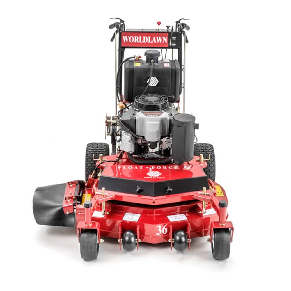 Worldlawn Belt Driven Walk Behind Mower Front Left