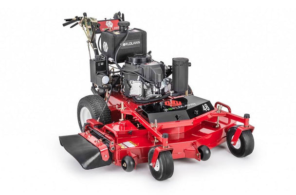 WorldLawn Hydro Walk Behind Mower Front Right