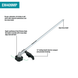 Makita XUX02SM1X3 Shaft Power Head Kit w/ 13" String Trimmer & Blower Attachments (4.0Ah) - SLE Equipment - 3
