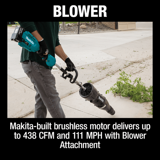 Makita XUX02SM1X3 Shaft Power Head Kit w/ 13" String Trimmer & Blower Attachments (4.0Ah) - SLE Equipment - 7