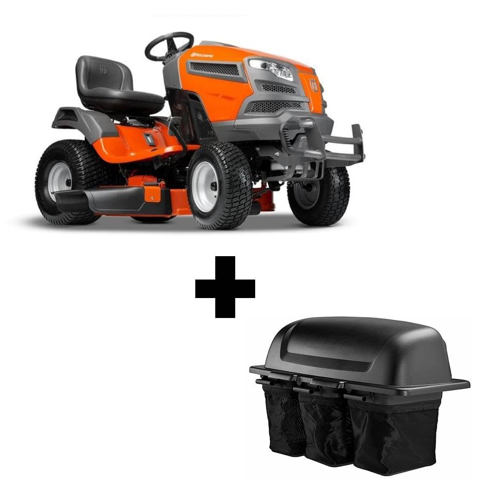 Husqvarna YT42DXLS Lawn Mower Bagger