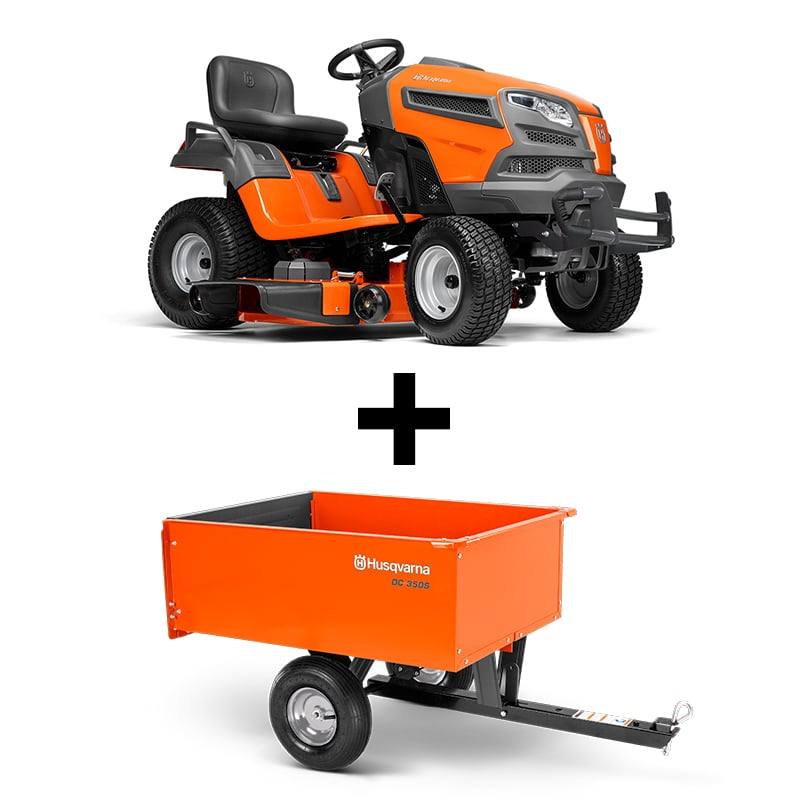 Husqvarna YT48DXLS Lawn Tractor 25 with Dump Cart